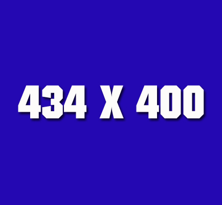 434 X 400 Banner Advertising